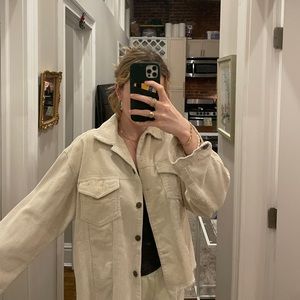 NWOT cream POL corduroy jacket